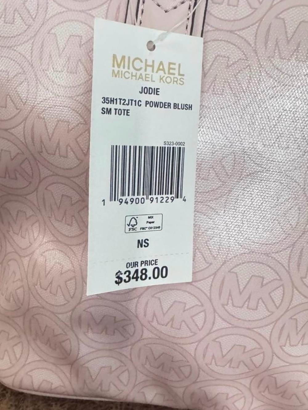 Michael Kors Pink Logo Tote Bag The Jodie - Picture 5 of 7
